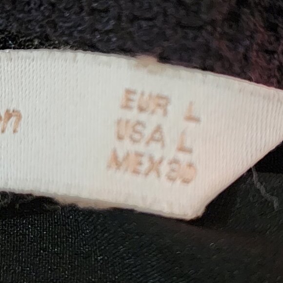 Zara Trafaluc Black Floral Embroidered Mesh Overlay Dress - Picture 9 of 10